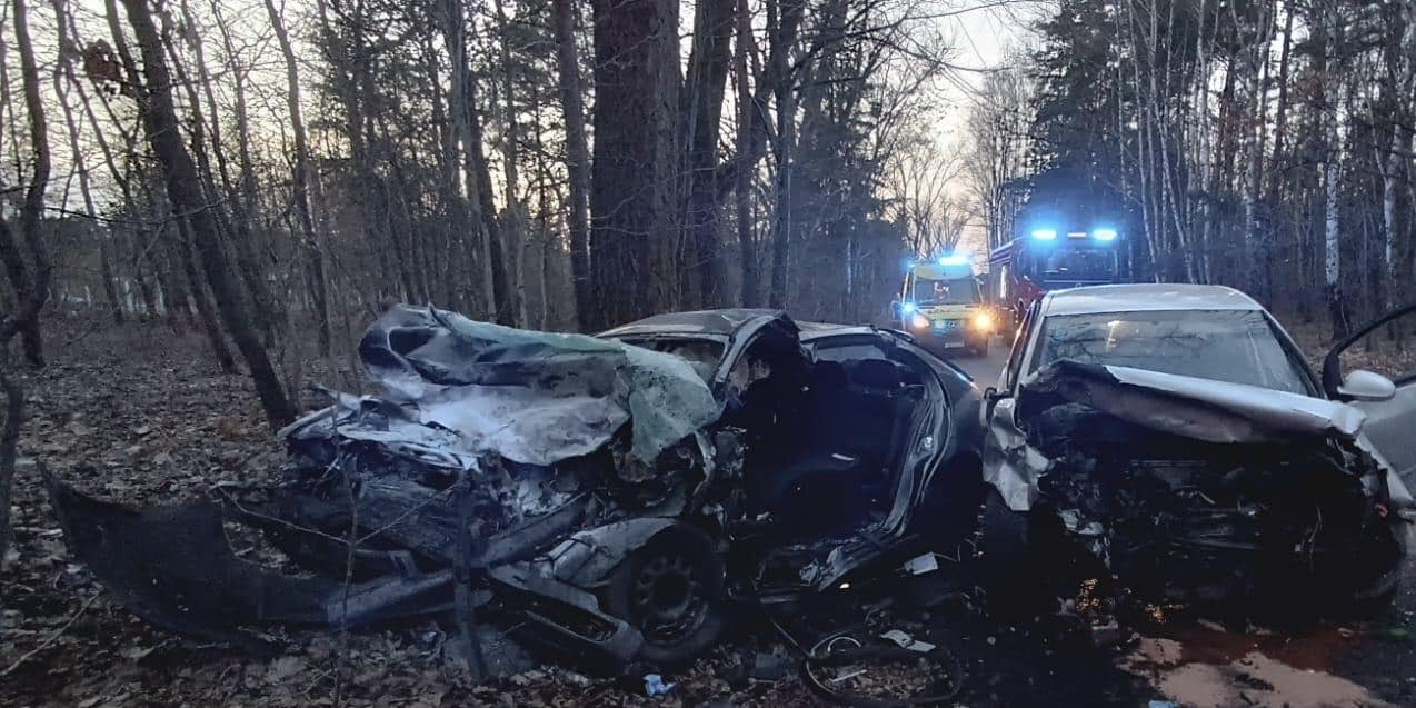 Tragiczny wypadek w Jaworznie To było czołowe zderzenie