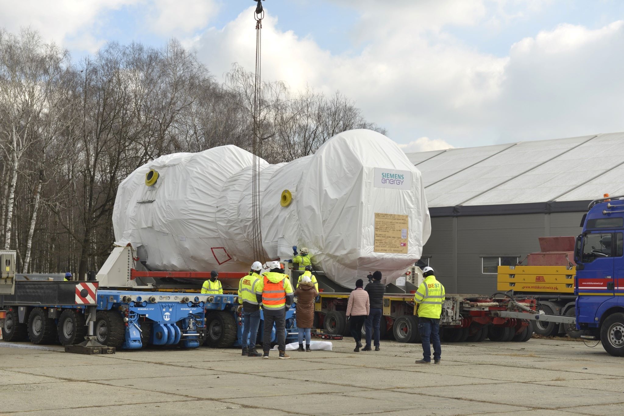 Transport turbina gazowa Elektrownia Rybnik 3