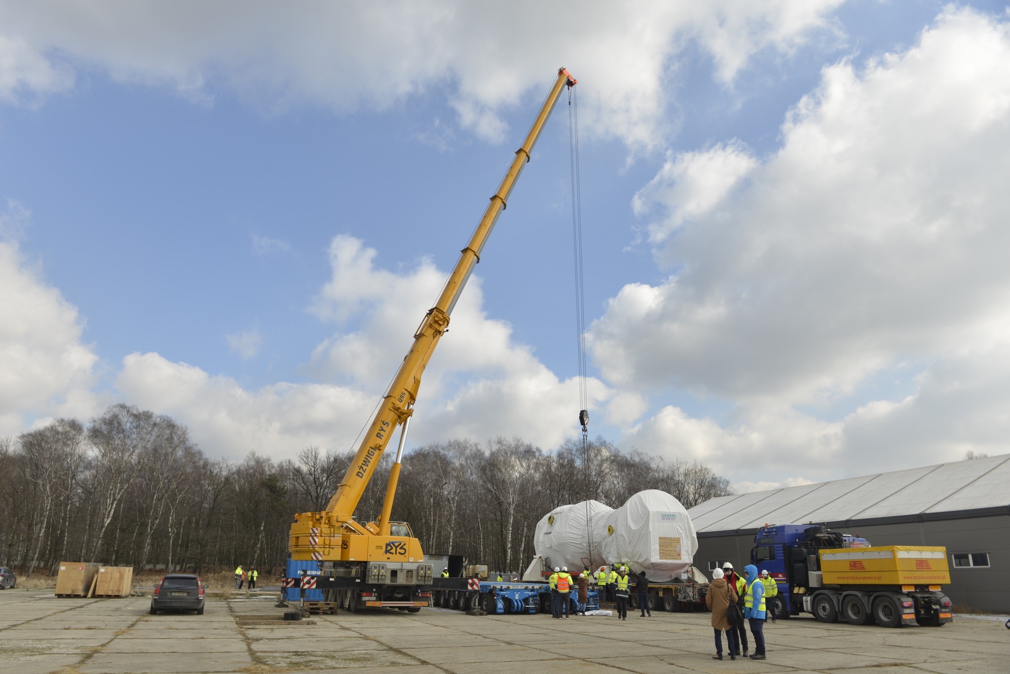 Transport turbina gazowa Elektrownia Rybnik 4