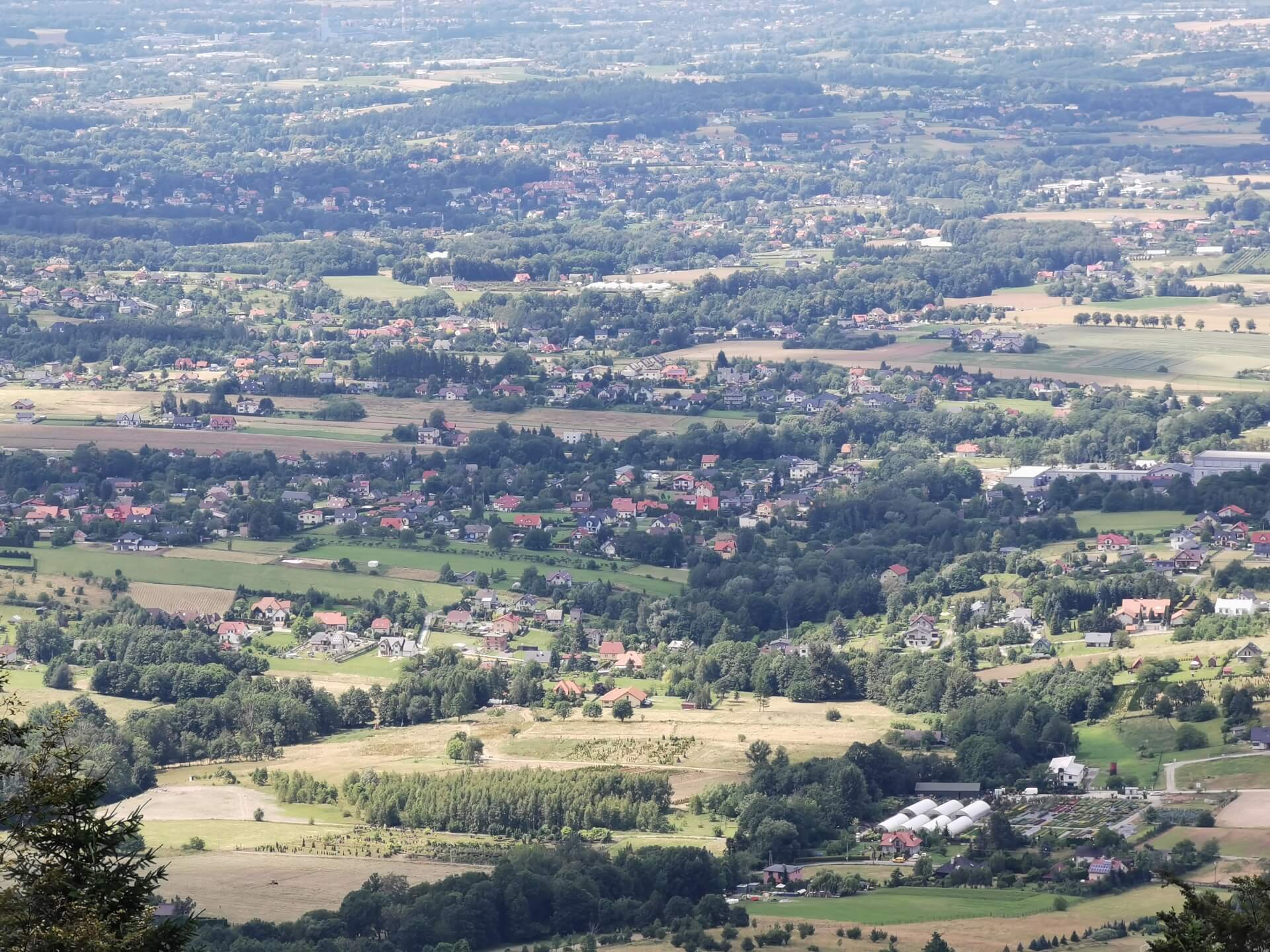 Widok z platformy na Hrobaczej Łące