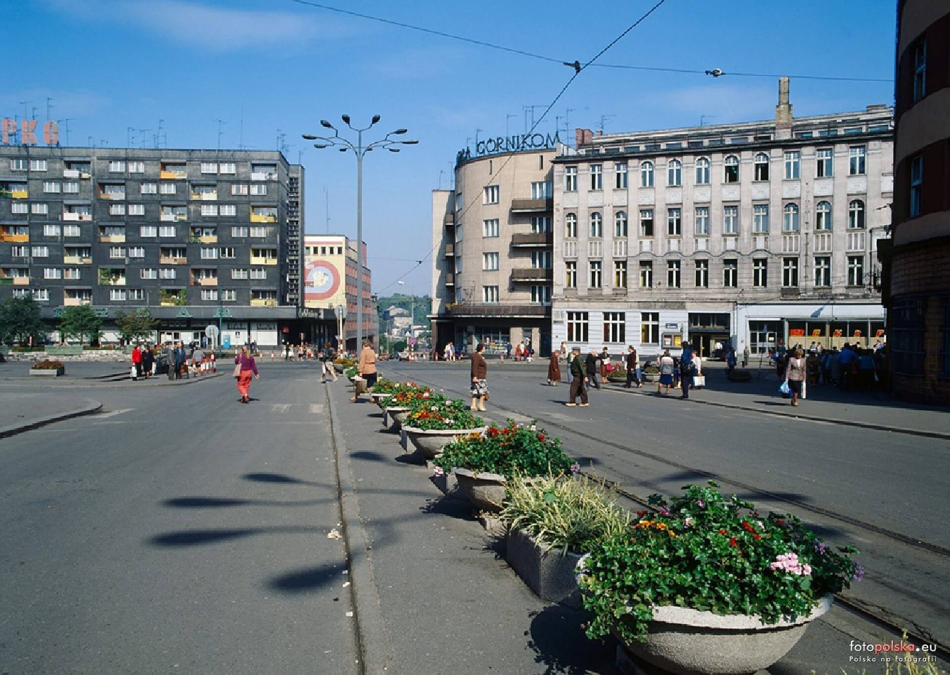 Zabrze ulica Wolności, rok 1985