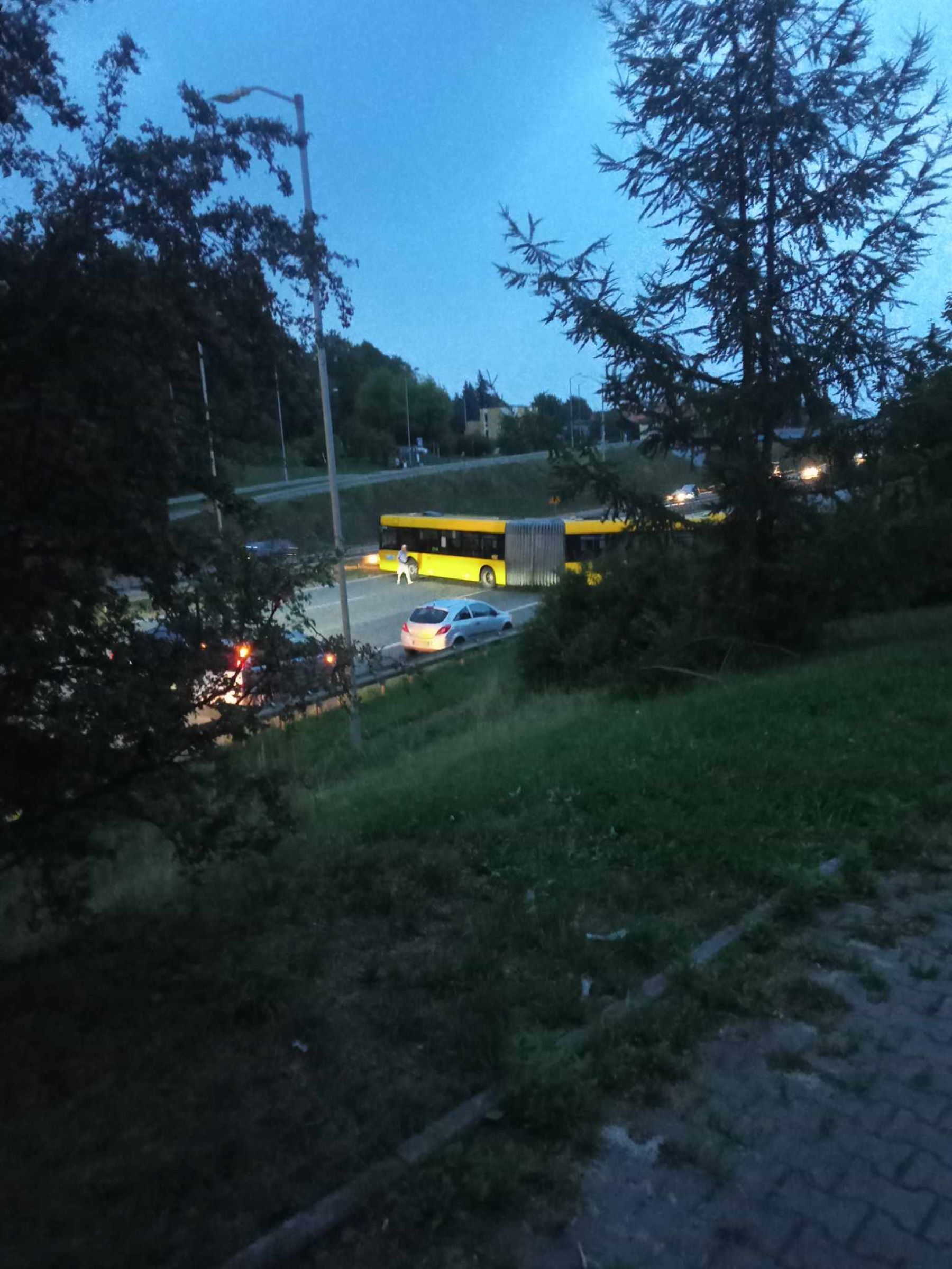 Autobus na DTŚ w Chorzowie