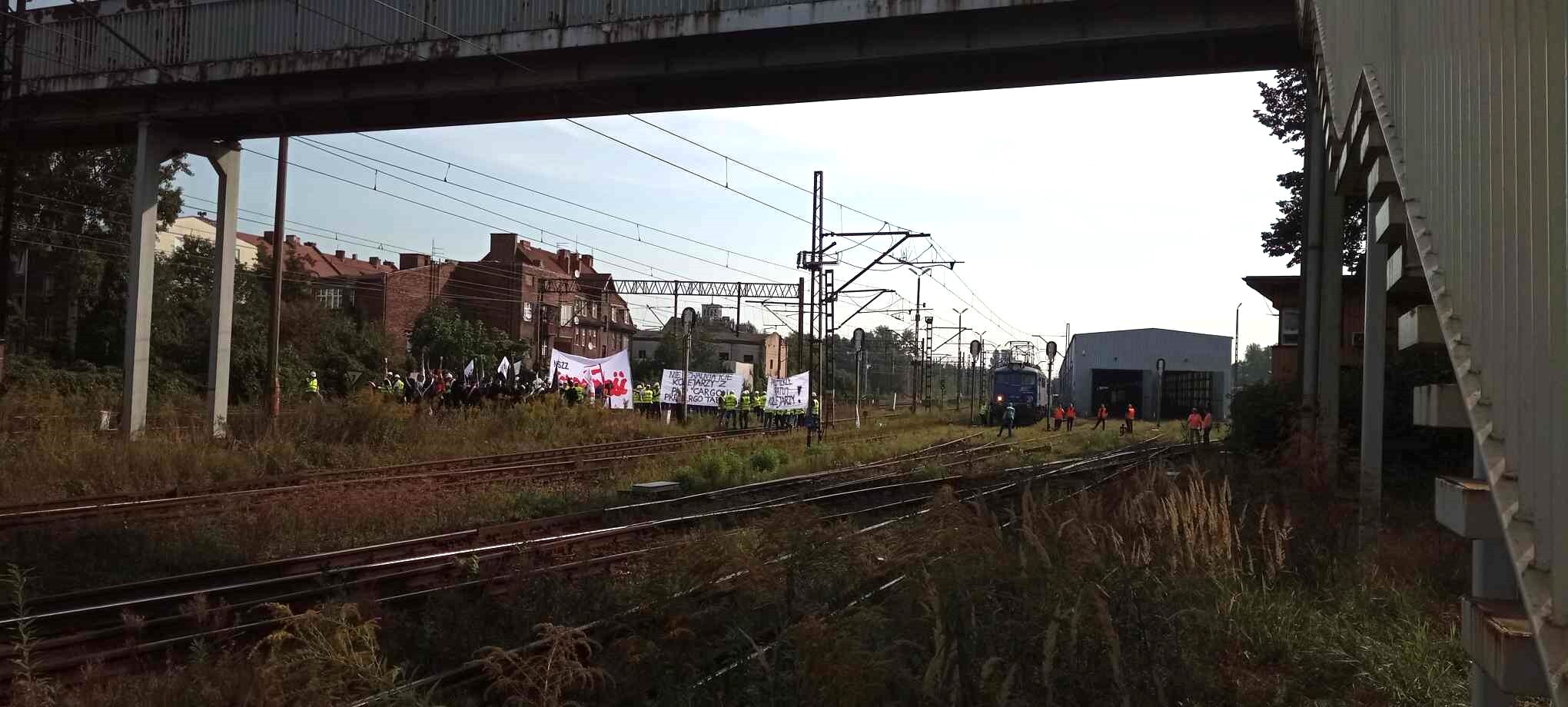 Blokada torów Katowice