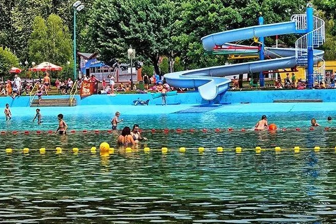 Park Słupna. Jeszcze niedawno niektórzy wieszczyli zamknięcie kąpieliska. Fot. MOSiR Mysłowice