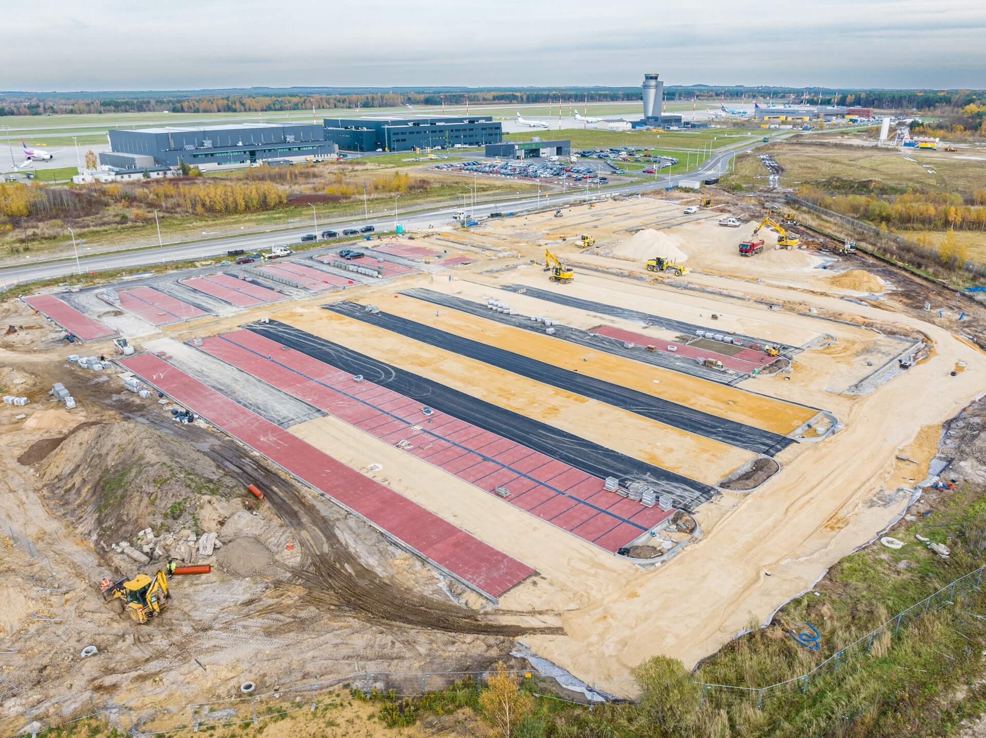 Budowa parkingu P4 przy Katowice Airport