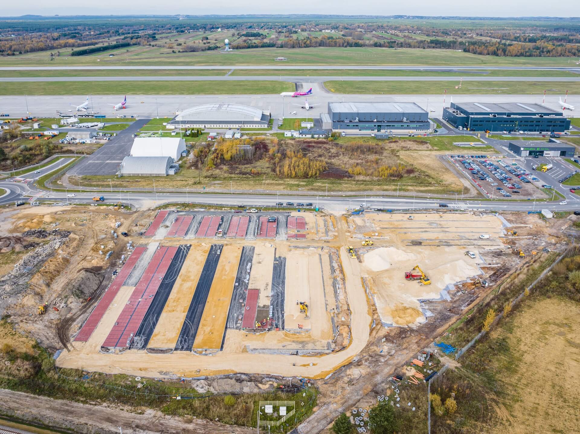 Budowa parkingu P4 przy Katowice Airport