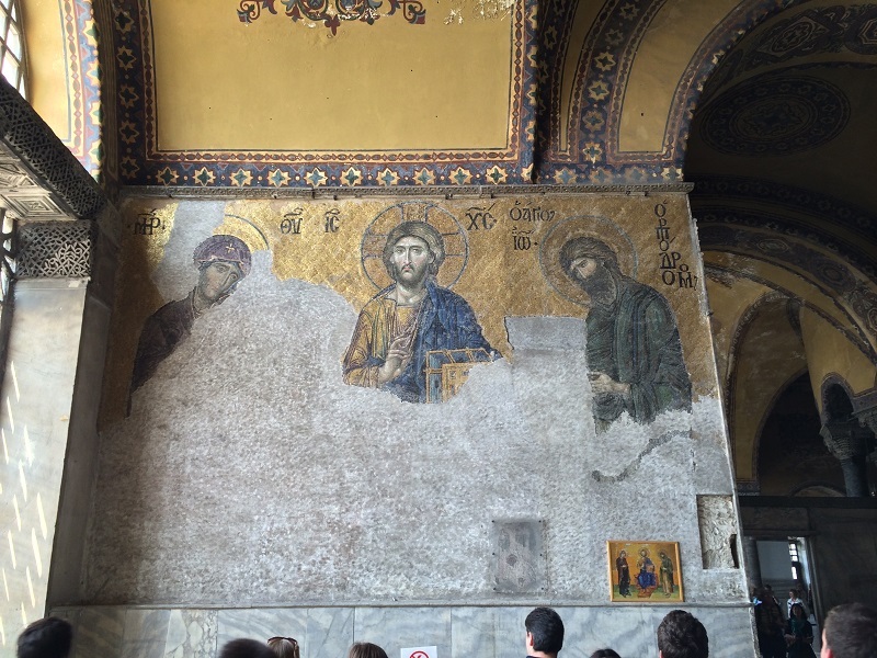 Mozaiki w świątyni Hagia Sophia, fot. Przemysław Marciniak