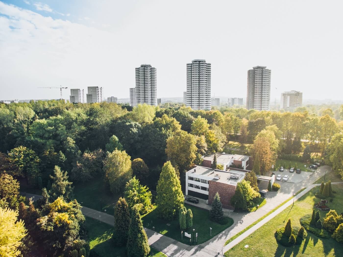 Park Śląski. Budynek dyrekcji.