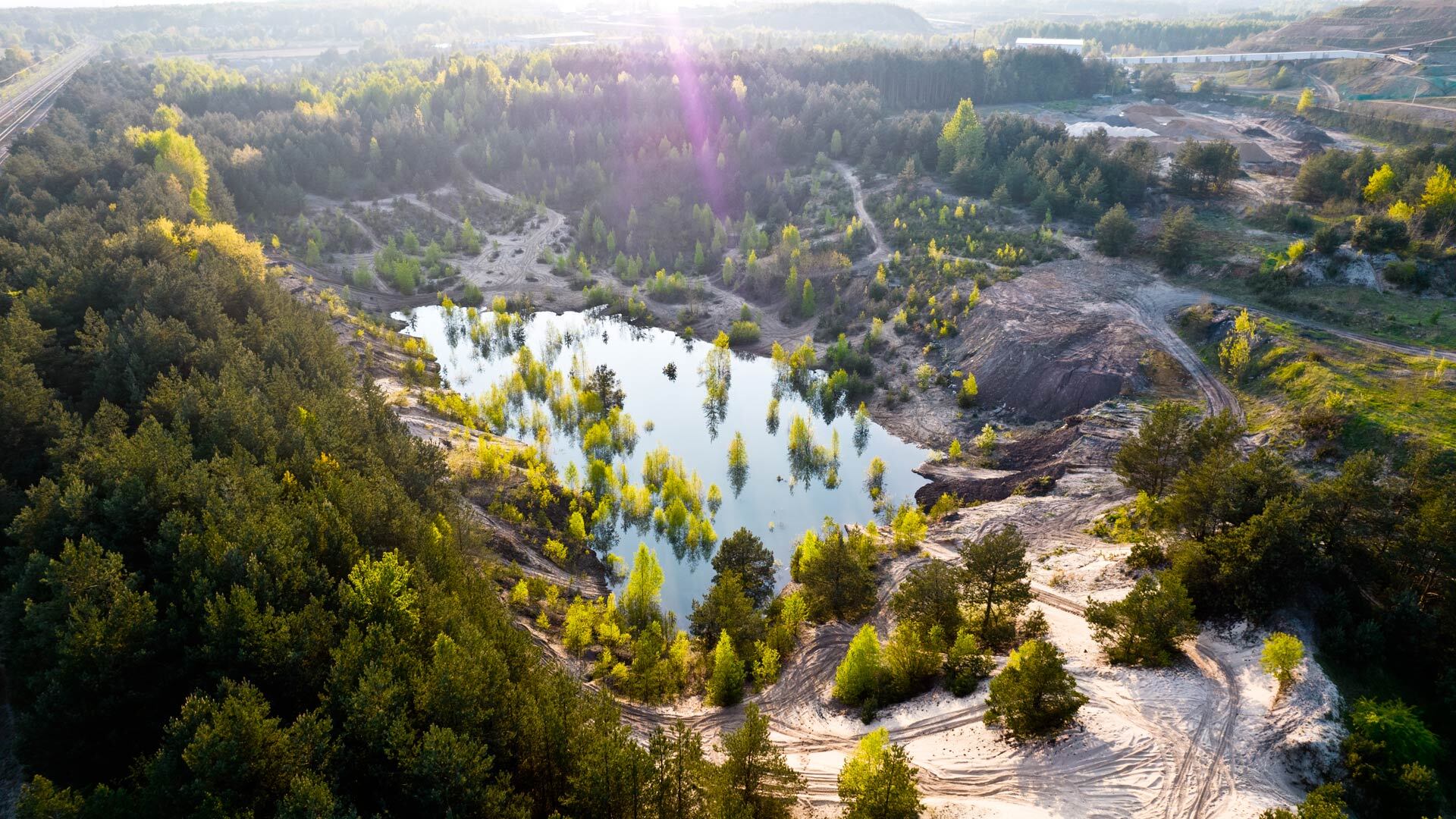 Zalewisko w pobliżu Olkusza