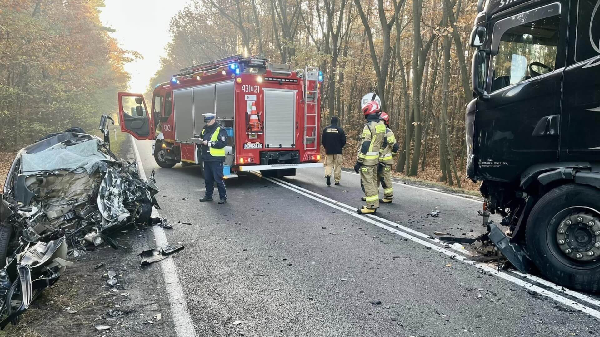 Policja kluczbork wypadek 6 listopada 2024