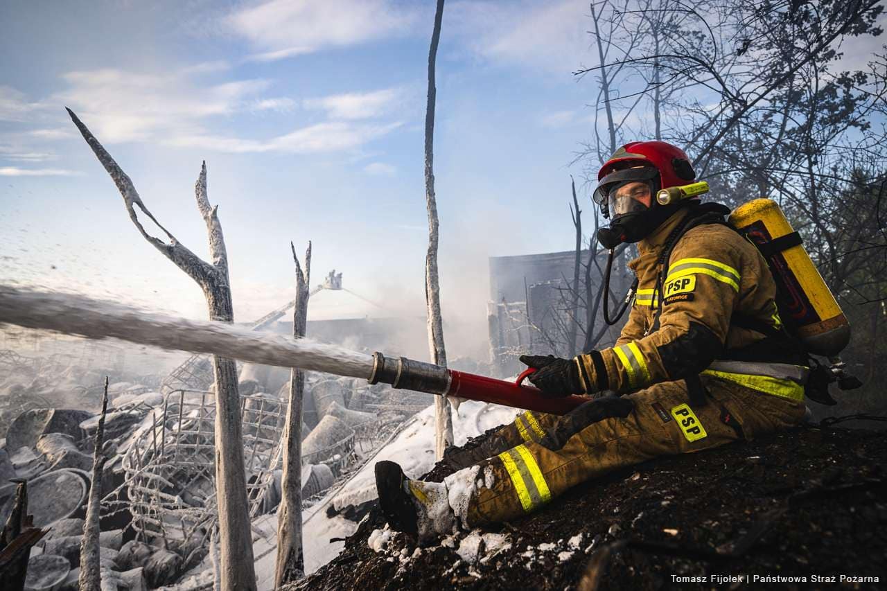 Pozar odpady siemianowice slaskie 07