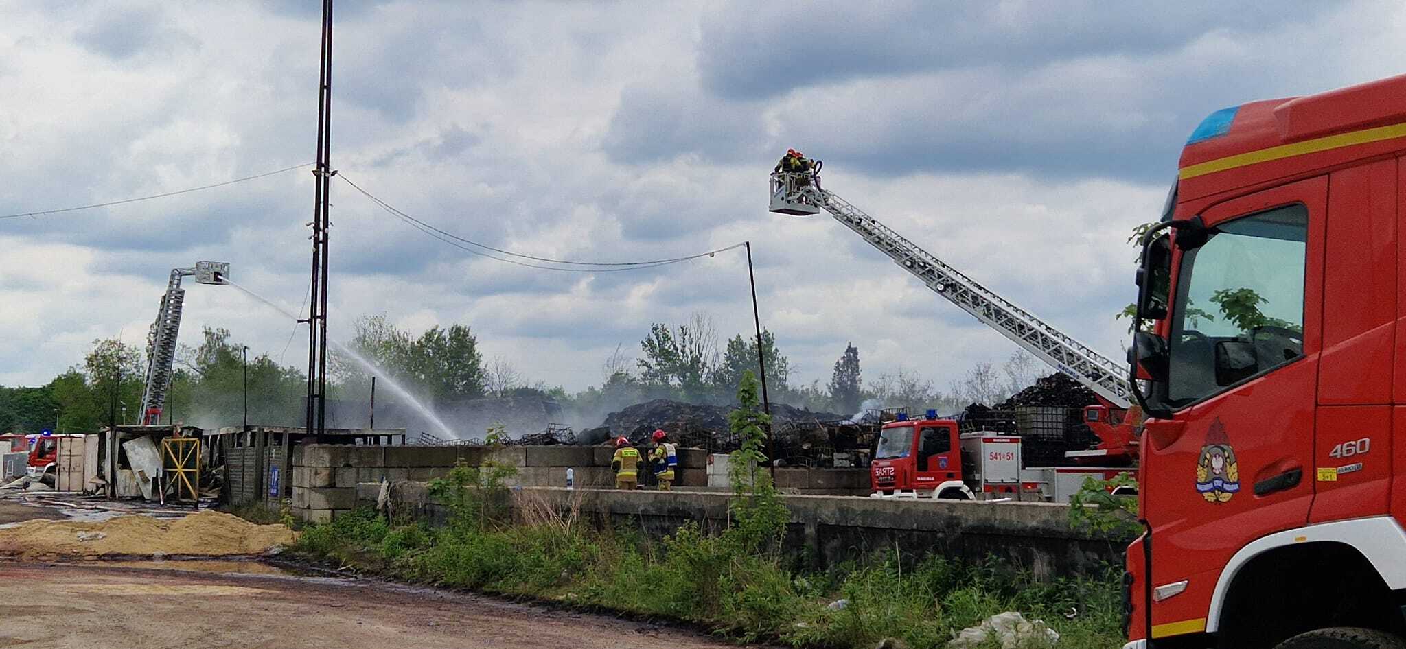 Pozar odpady siemianowice slaskie 12