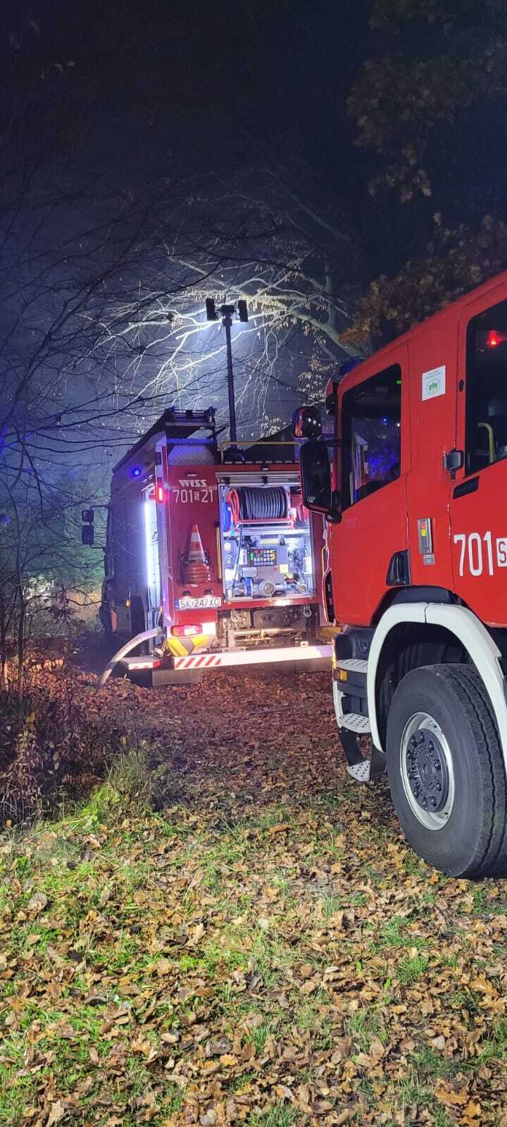 Pożar domku letniskowego w Zarzeczu