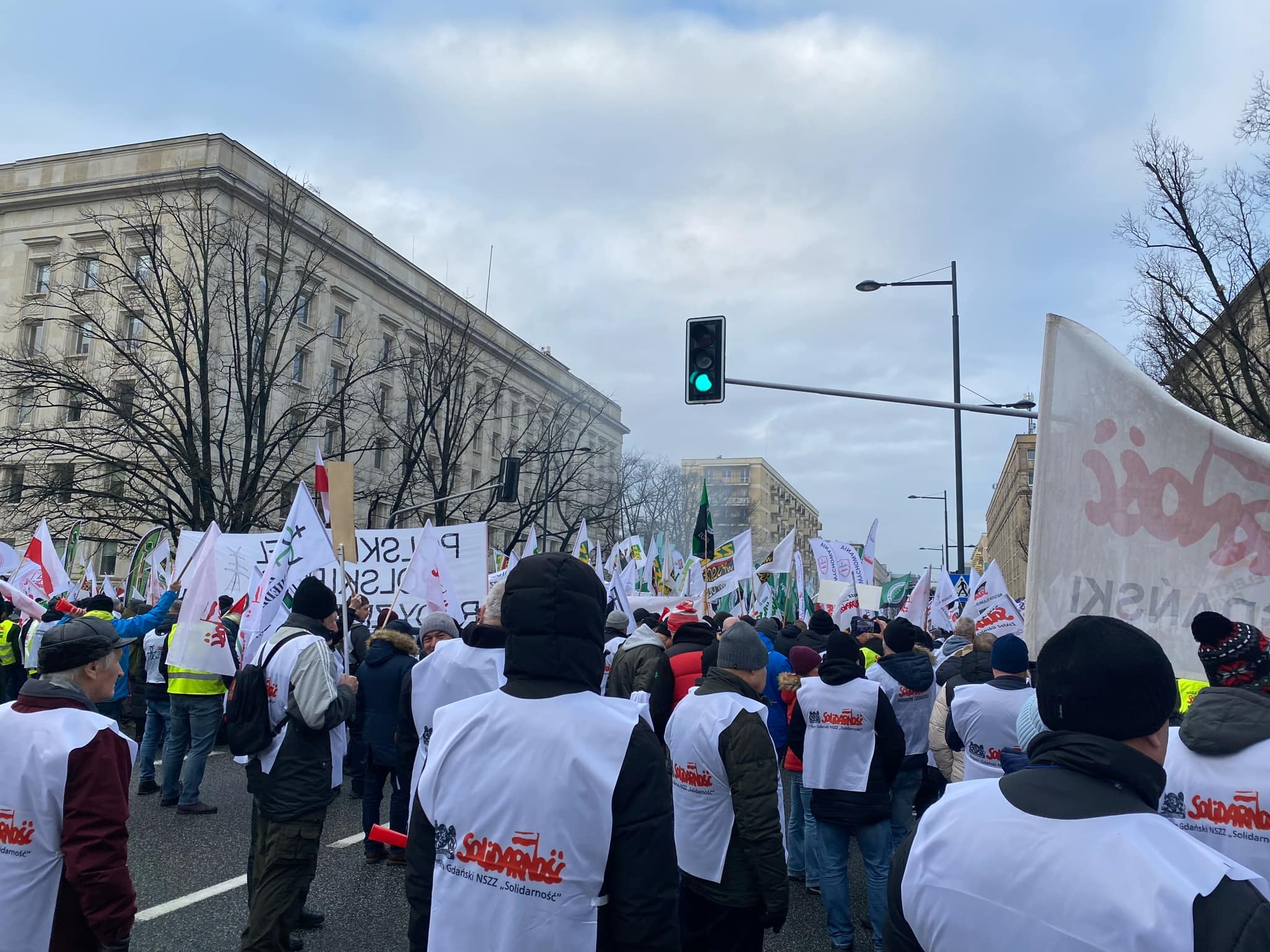 Protest związkowców 9 stycznia 2025 roku