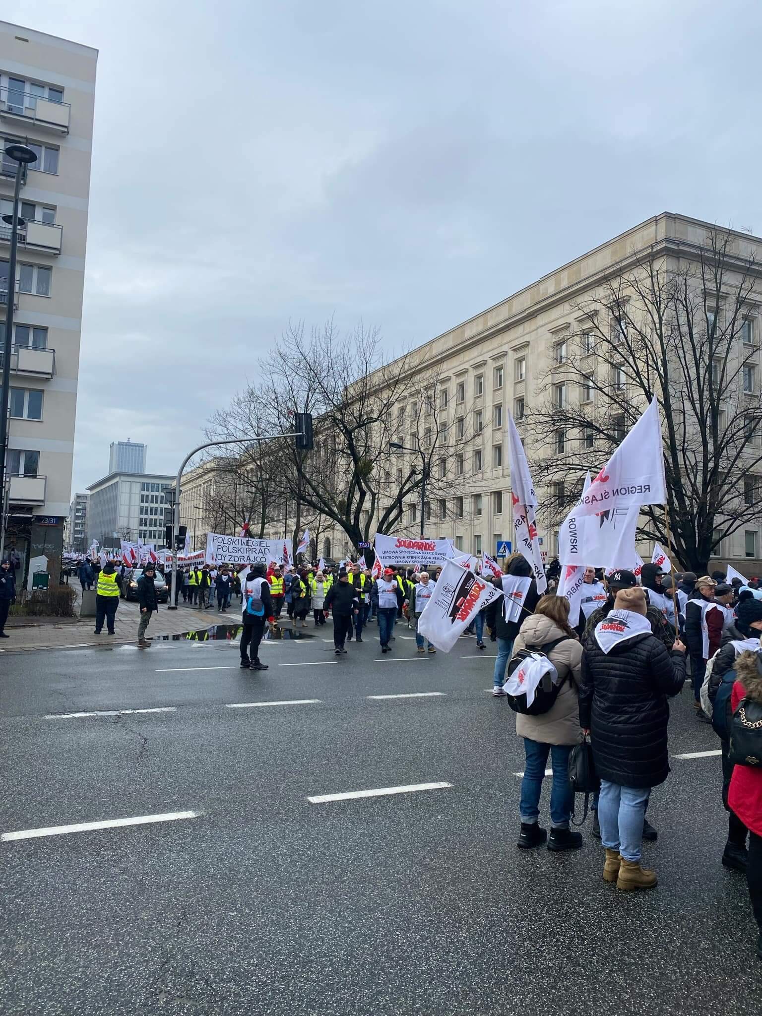 Protest związkowców 9 stycznia 2025 roku