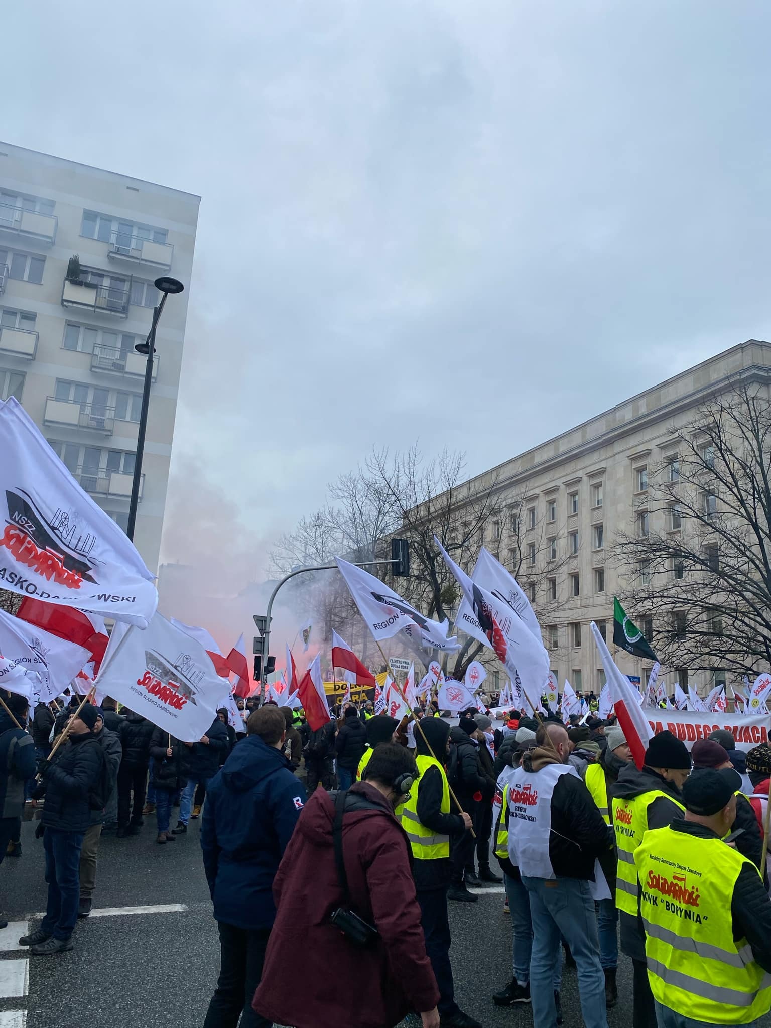 Protest związkowców 9 stycznia 2025 roku