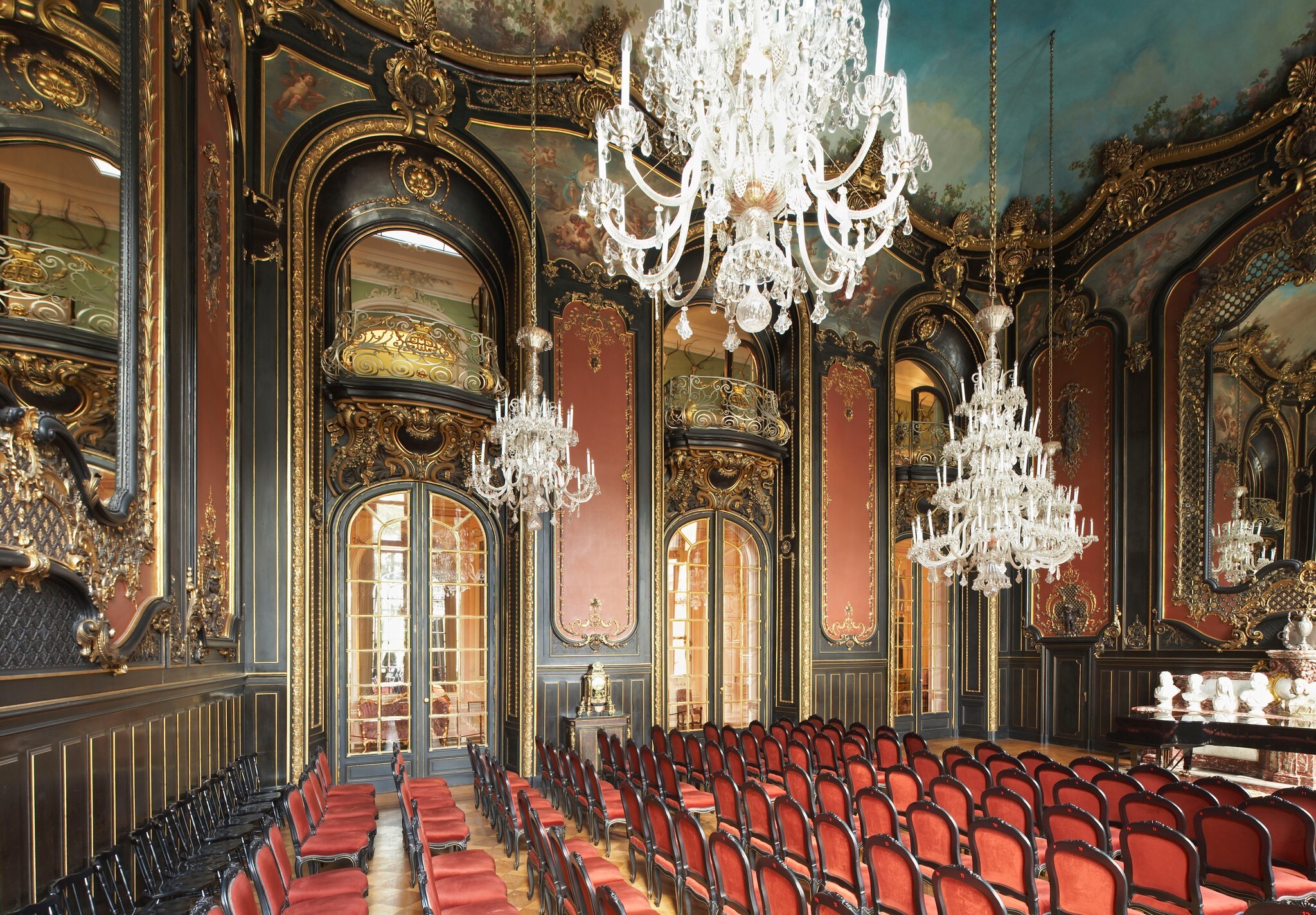 Sala lustrzana w Muzeum Zamkowym w Pszczynie