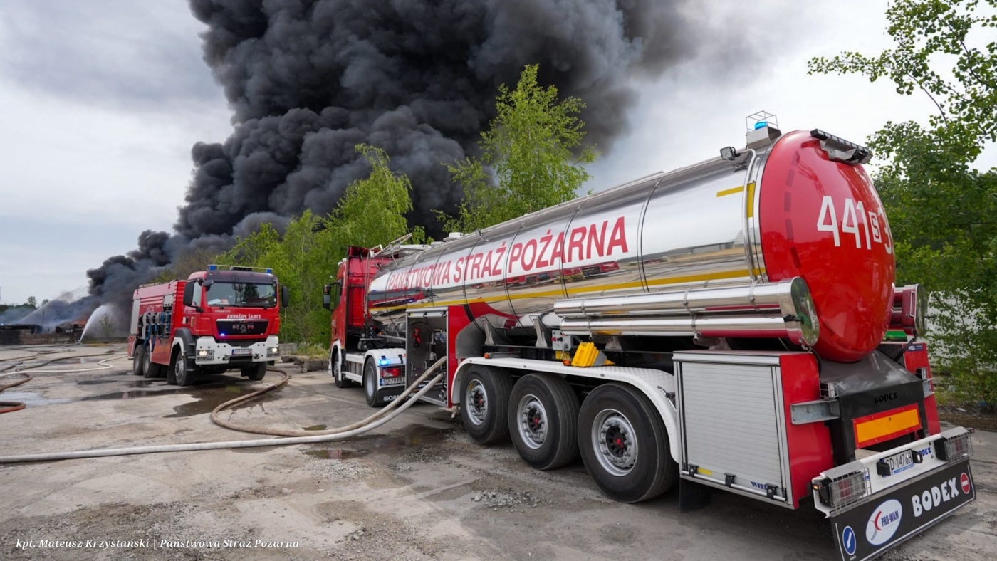 Siemianowice pozar skladowiska 4