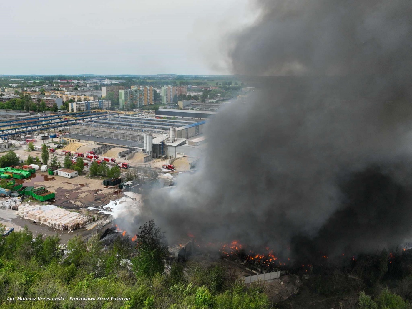 Siemianowice pozar skladowiska odpadow 23