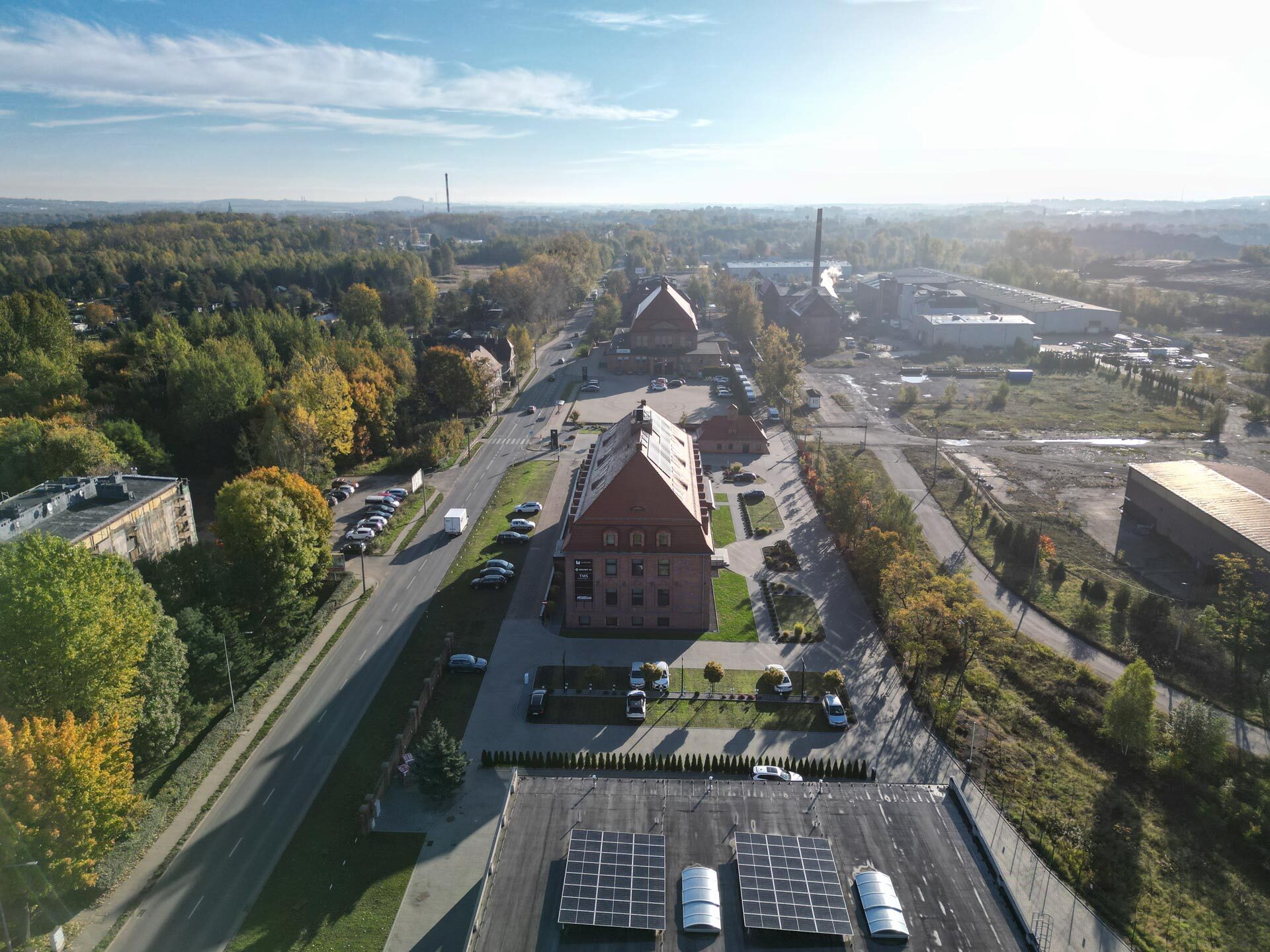 Gmach dawnej dyrekcji zakładów Orzeł Biały po renowacji